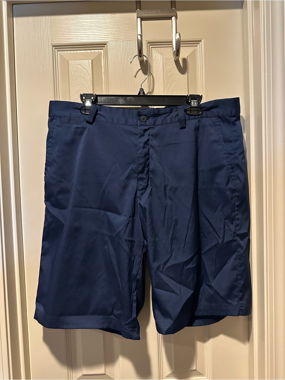 Nike Gold Tour Performance Men's Dark Navy Flat-Front Athletic Shorts